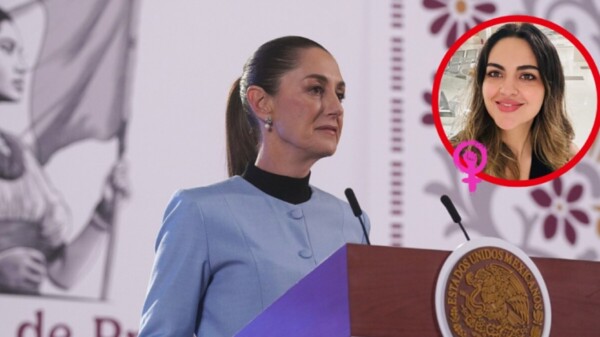 Da Sheinbaum apoyo a Andrea Chávez al ser atacada por monero