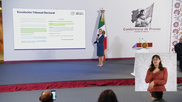 Celebra Sheinbaum resolutivo de continuar elección judicial