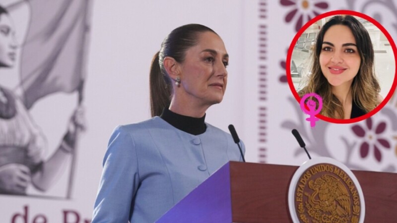Da Sheinbaum apoyo a Andrea Chávez al ser atacada por monero