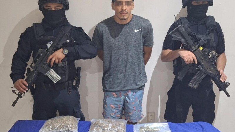 Detienen en Tulum a sujeto implicado en delitos contra la salud