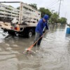 Encharcamientos por las lluvias de este martes en Cancún