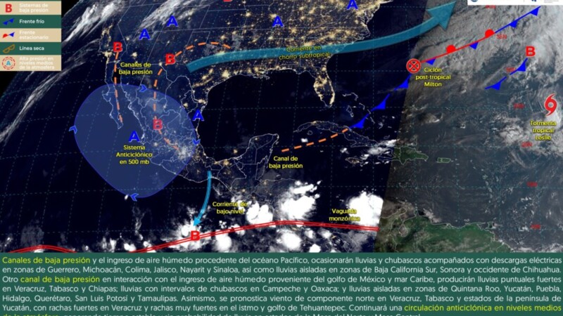 Pronóstico del clima en Quintana Roo para hoy viernes 11 de octubre de 2024
