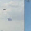 Sobrevuela helicóptero en Sinaloa, con bandera blanca