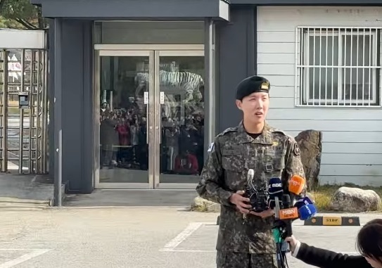 J-Hope de BTS termina su servicio militar