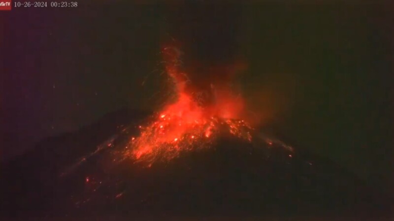 Intenso el Popocatépetl; hay alerta amarilla fase 2