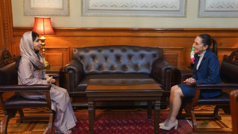 Recibe Sheinbaum a Malala Yousafzai, Nobel de la Paz