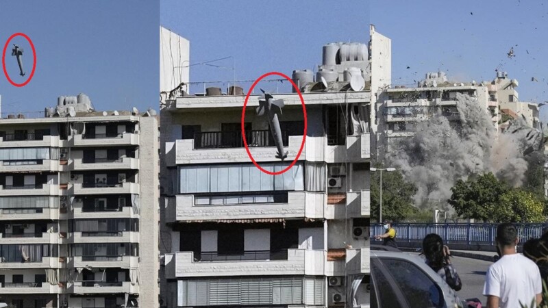 Misil destruye un edificio de 10 pisos en Beirut (VIDEO)