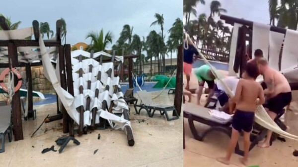 Pérgola cae encima de un huésped en el hotel Barceló Riviera Maya