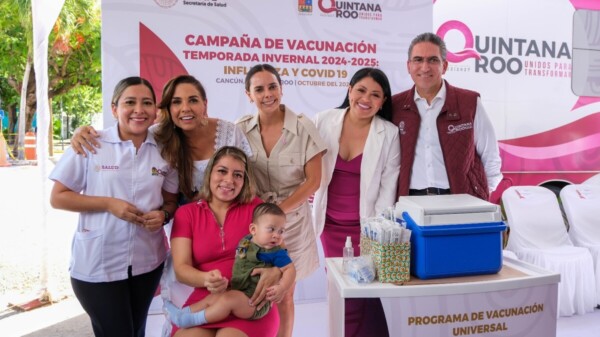 Inaugura Mara Lezama Campaña Nacional de Vacunación Temporada Invernal 2024-2025