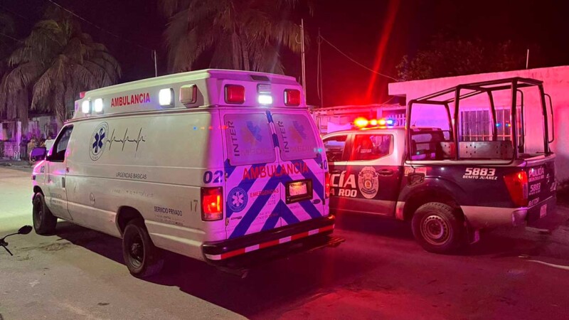 Lesionan a hombre con arma blanca durante riña en Cancún