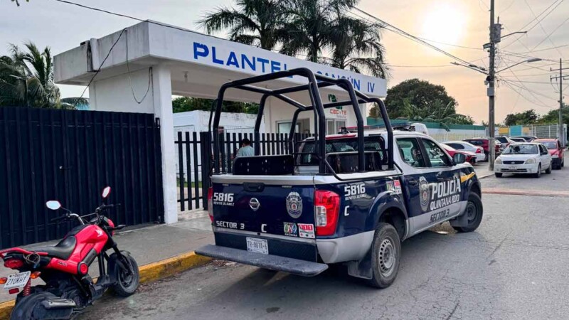 Sorprenden a estudiantes de Cecyte Cancún consumiendo drogas
