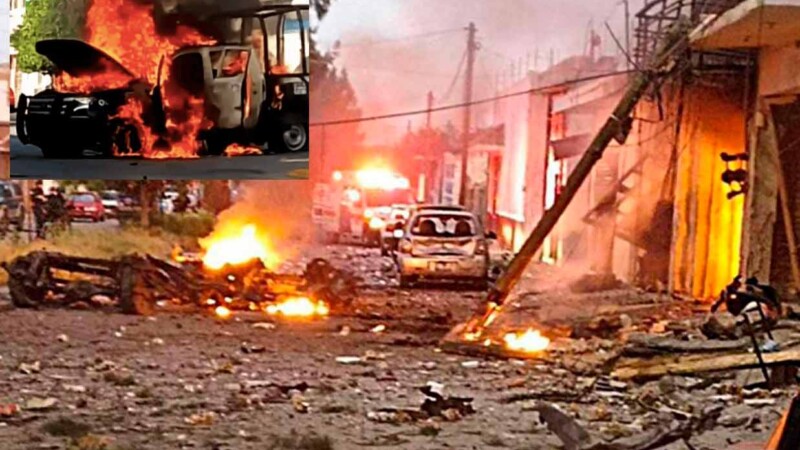 Atentados con coches bomba cimbran a Guanajuato