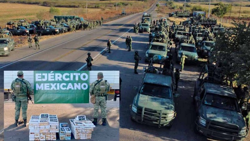 Asegura Sedena 123 paquetes de cocaína en Culiacán; hay dos detenidos