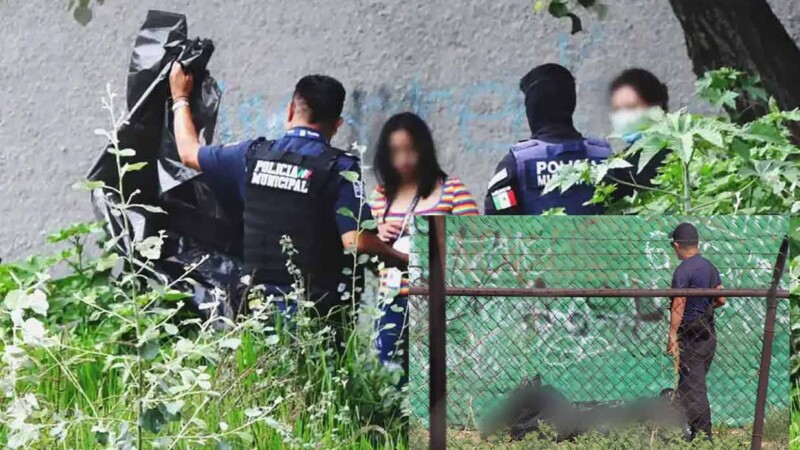 Abandonan tres cuerpos embolsados en parque de Hidalgo