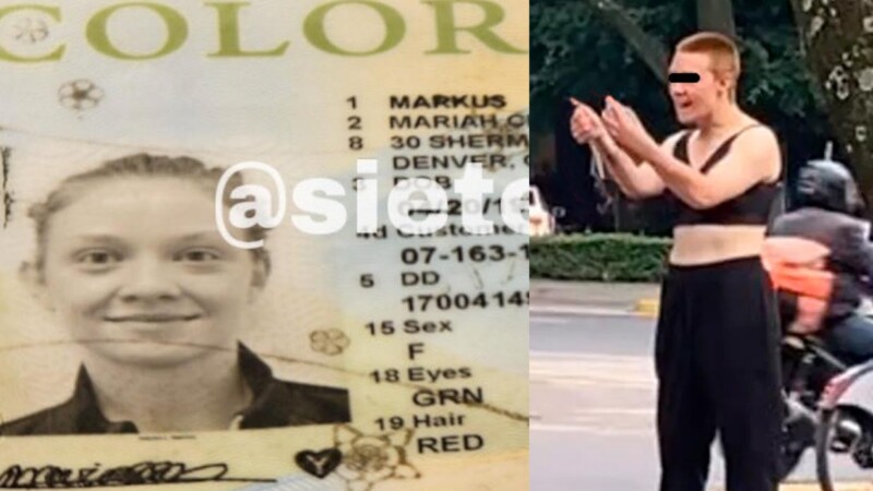 Indigente estadounidense intimida a transeúntes con cuchillo en CDMX