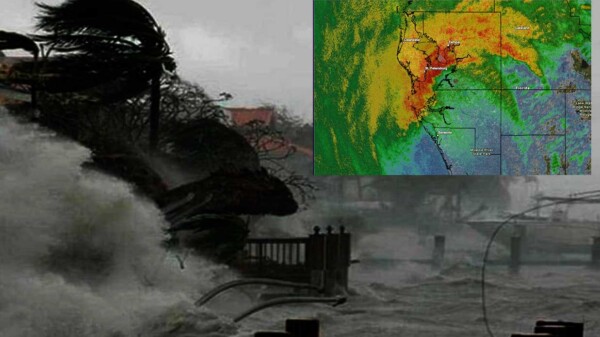 Toca tierra el huracán "Milton" en el condado de Sarasota, Florida