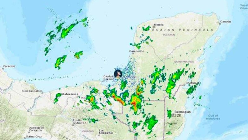 Pronostica Conagua fuertes lluvias para esta tarde en Quintana Roo