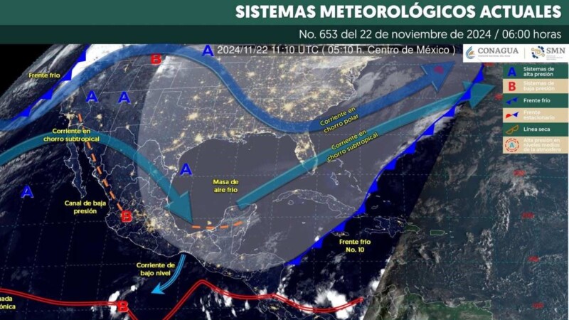 Pronóstico del clima en Quintana Roo para hoy viernes 22 de noviembre 2024