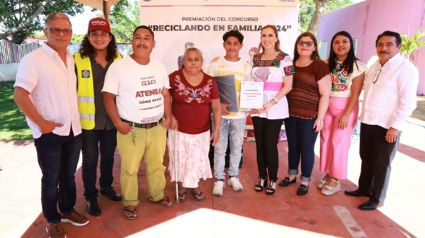 Atenea Gómez Ricalde incentiva a familias de Zona Continental por su compromiso con el reciclaje