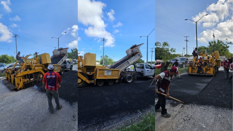 Avanza bacheo en Chetumal para devolverle el brillo a la capital: Mara Lezama