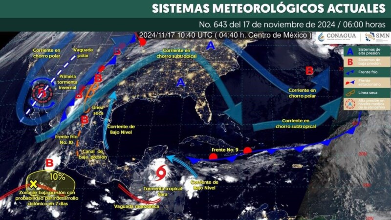 Pronóstico del clima en Quintana Roo para hoy domingo 17 de noviembre 2024