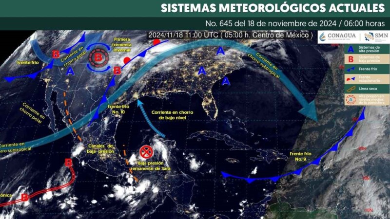 Pronóstico del clima en Quintana Roo para hoy lunes 18 de noviembre 2024