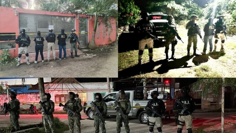 Cinco detenidos en cateos antidrogas en Valladolid, Yucatán