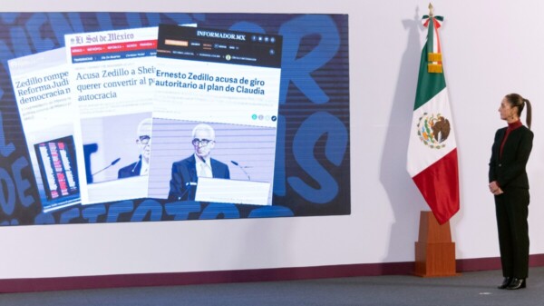 Crítica Sheinbaum a Zedillo, recuerda sus ‘transas’ y matanzas