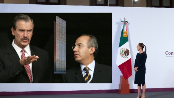 Cuestiona Sheinbaum a Fox y Calderón