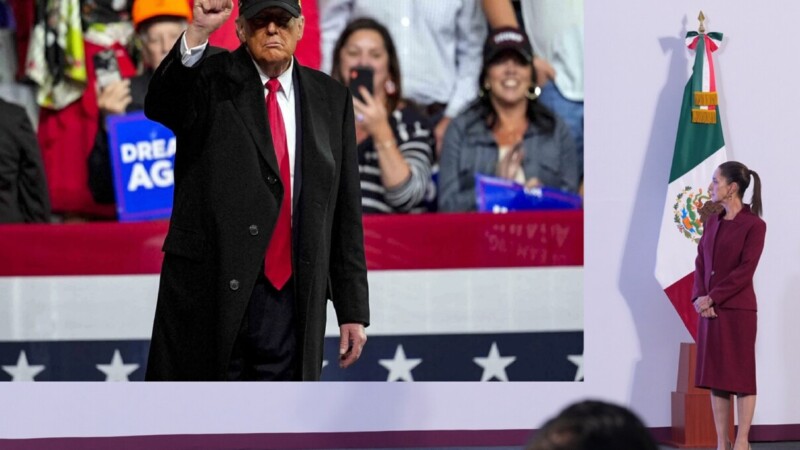 Amenaza Donald Trump a Claudia Sheinbaum