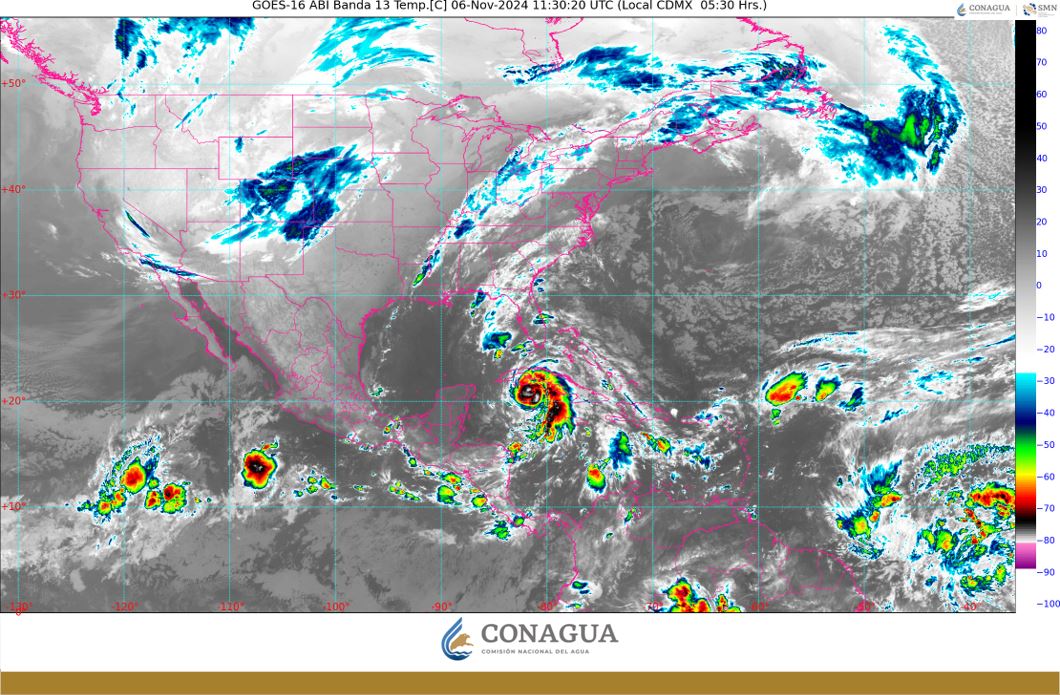 Pronóstico del clima en Quintana Roo para hoy miércoles 6 de noviembre 2024; lluvias y chubascos en Campeche, Yucatán y la entidad.