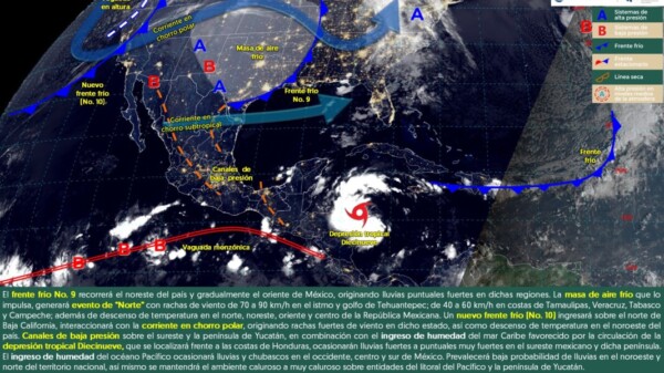 Pronóstico del clima en Quintana Roo para hoy jueves 14 de noviembre 2024