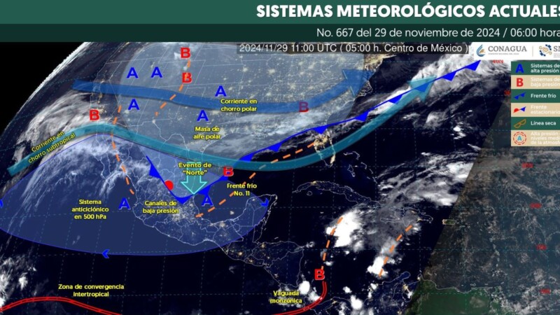 Pronóstico de clima en Quintana Roo para hoy viernes 29 de noviembre 2024