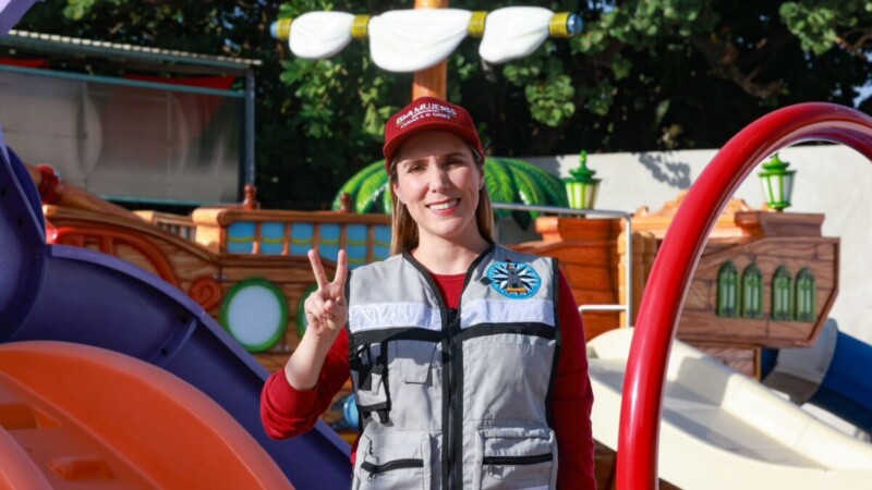 Atenea Gómez Ricalde supervisa avances de la obra del Parque Zazil Há