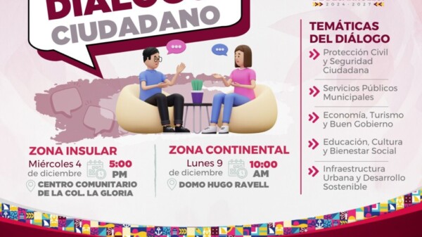 Gobierno de Isla Mujeres invita a la población a participar en el Diálogo Ciudadano