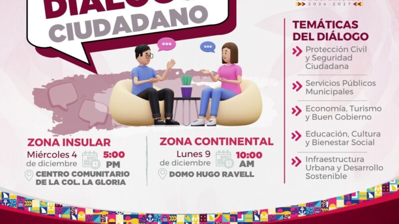 Gobierno de Isla Mujeres invita a la población a participar en el Diálogo Ciudadano