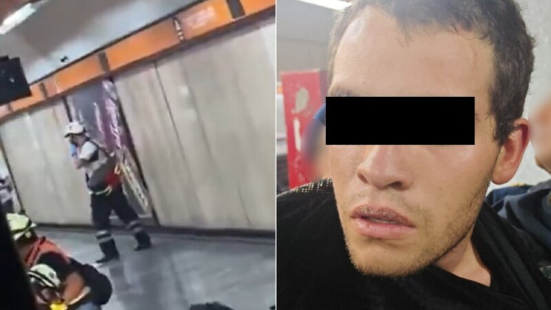Hiere a cuatro personas con un cuchillo en el Metro en CDMX