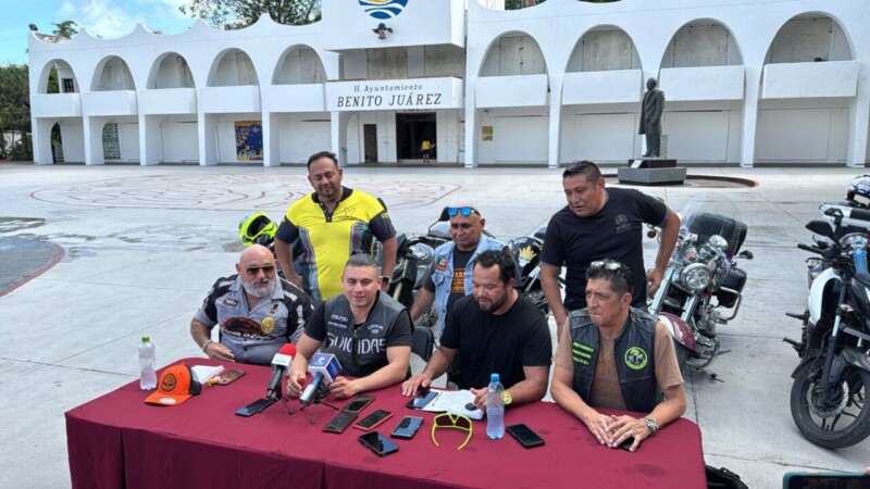 Promueven bikers un motociclismo seguro y responsable en Cancún (VIDEO)