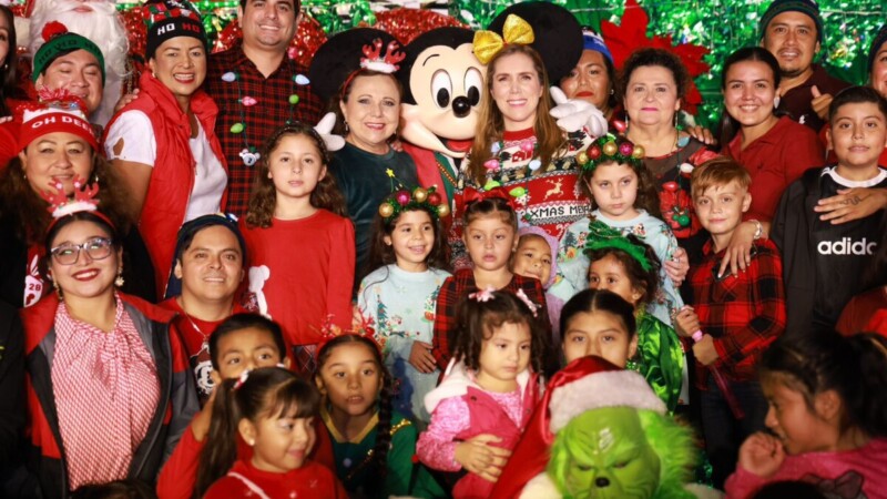 Atenea Gómez Ricalde fomenta el espíritu navideño en Isla Mujeres con el tradicional encendido navideño