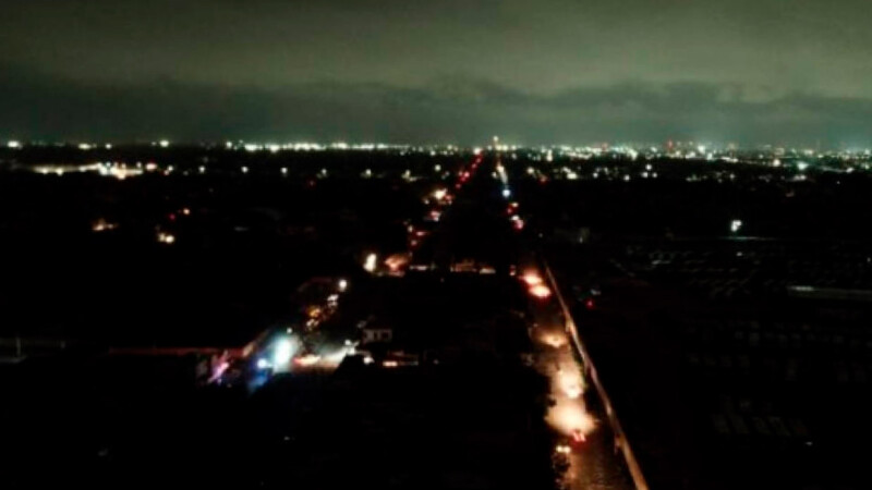 Apagón deja sin energía eléctrica a varias colonias de Cancún