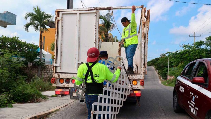 Refuerzan limpieza de Isla Mujeres con exitosa jornada del Programa Permanente de Descacharrización
