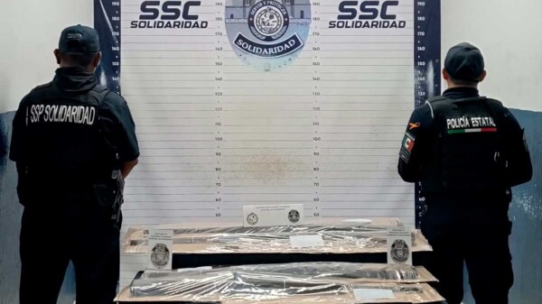 Aseguran cuatro escopetas en Playa del Carmen durante operativo