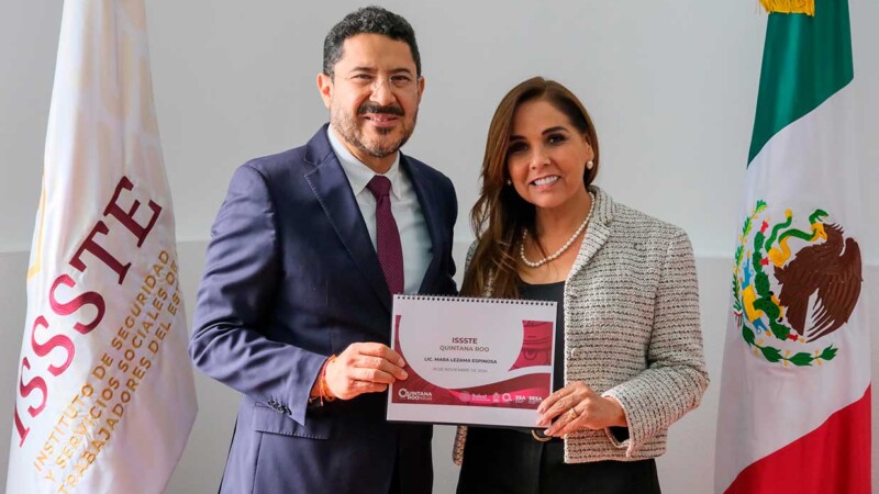 Revisa Mara Lezama con Martí Batres estrategias de salud del ISSSTE, en beneficio de las y los quintanarroenses