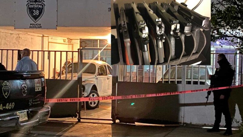 Le roban lote de 25 armas a la Policía Auxiliar de Jalisco en inusual asalto