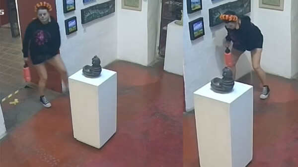 Cunde indignación en Oaxaca por turista que orinó en una galería de arte