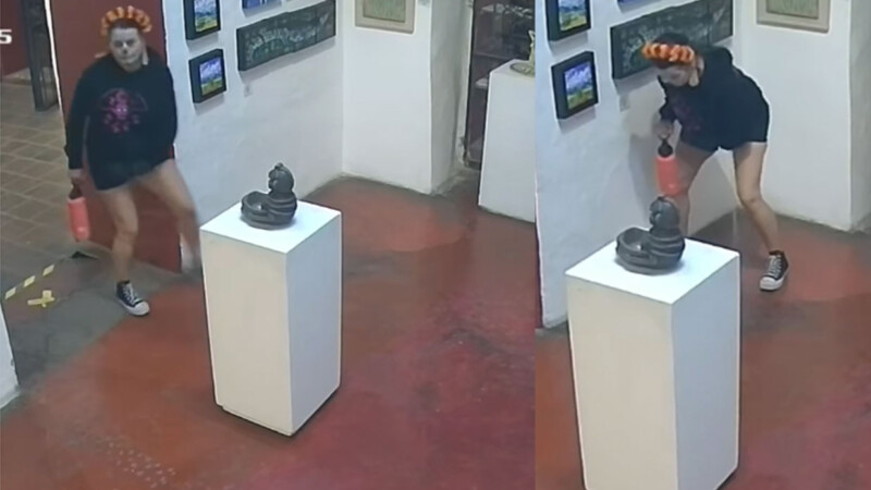 Cunde indignación en Oaxaca por turista que orinó en una galería de arte