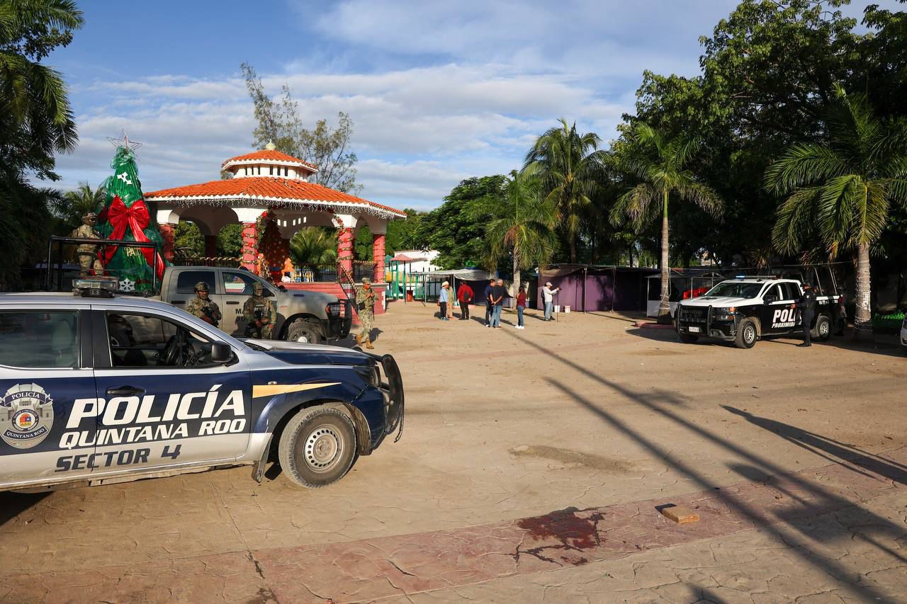 Garantiza Gobierno de Benito Juárez seguridad en inicio de elecciones en Bonfil; la SSCyT para dicha acción, se desplegó un total de siete unidades.