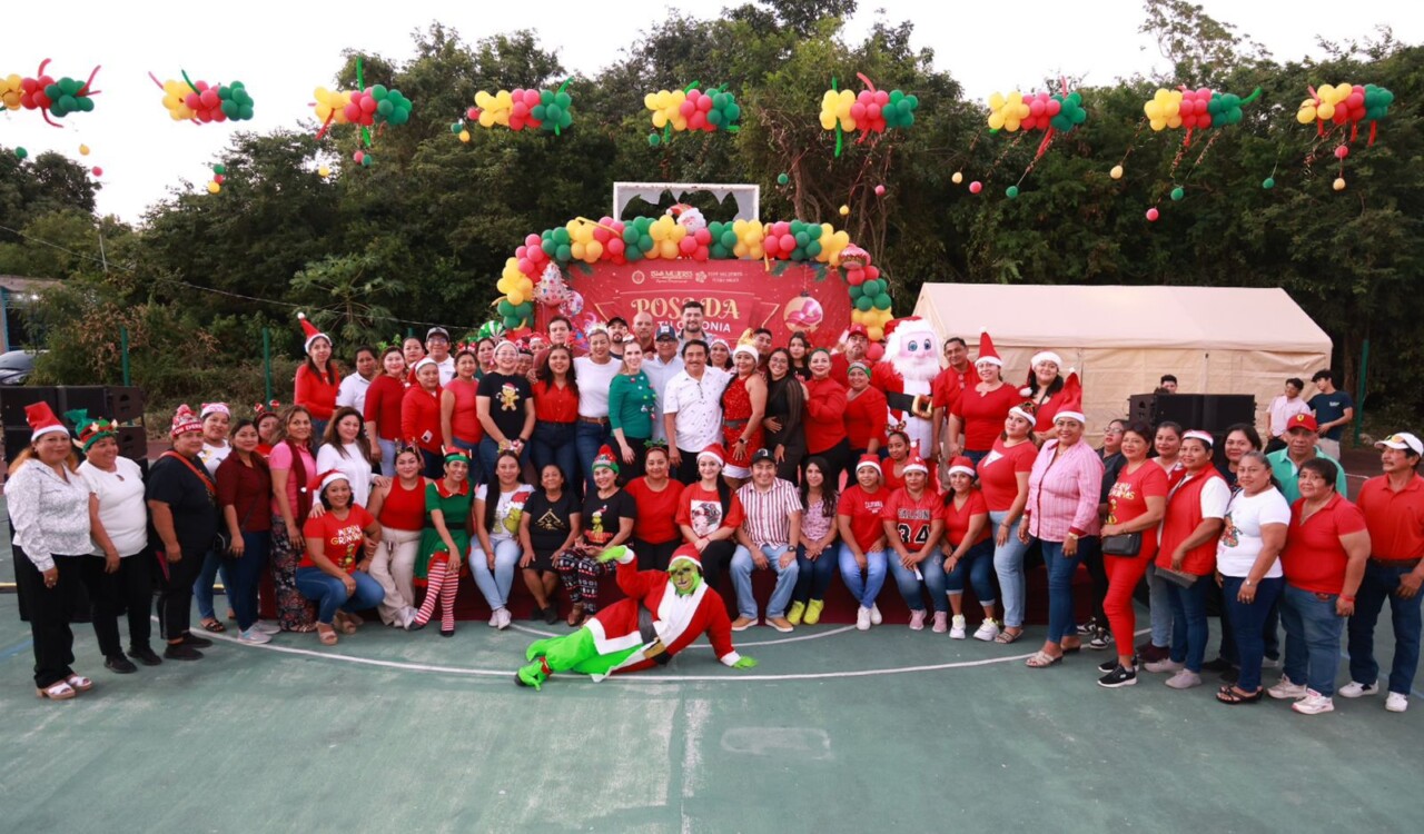 Convive la presidenta municipal co decenas de familias se dieron cita para disfrutar en la colonia La Loma de la Zona Continental.