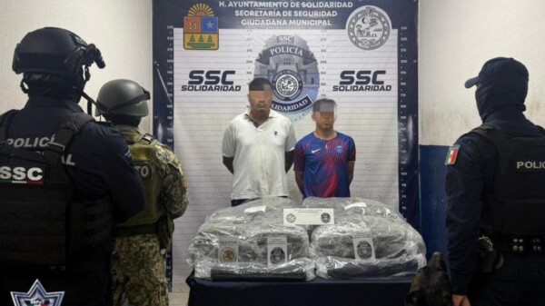 Playa del Carmen: Caen con 20 kilos de droga en un filtro de seguridad