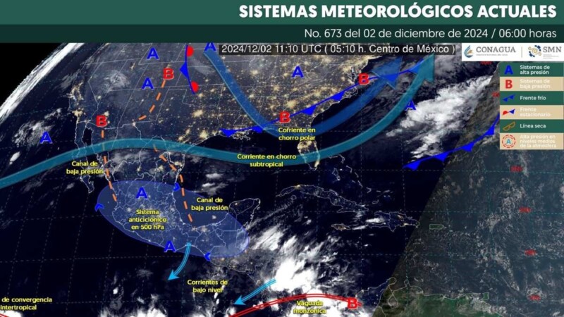 Pronóstico del clima en Quintana Roo para hoy lunes 2 de diciembre 2024